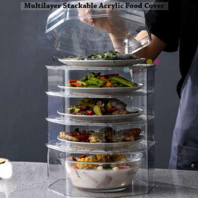 Multilayer Stackable Acrylic Food Cover