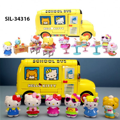 Hello Kitty School Bus : SIL - 34316