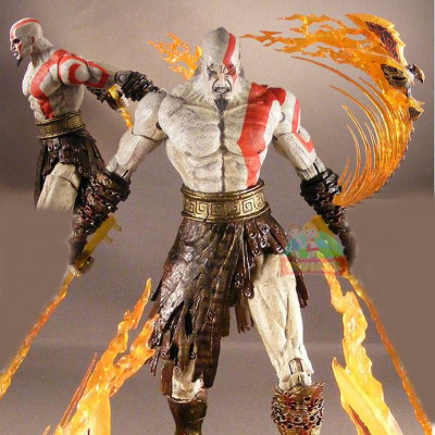 God of War: Kratos with Flaming Blades of Athena