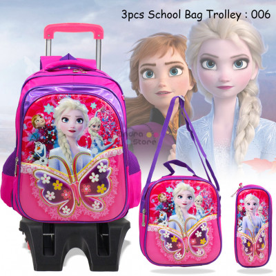 3pcs School Bag Trolley : 006