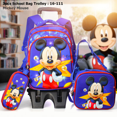 3pcs School Bag Trolley : 16-111