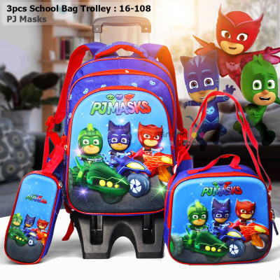 3pcs School Bag Trolley : 16-108