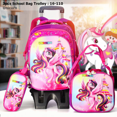 3pcs School Bag Trolley : 16-110