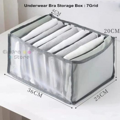 Underwear Bra Storage Bag : 7 Grid