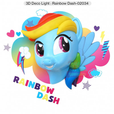 3D Deco Light : Rainbow Dash-02034