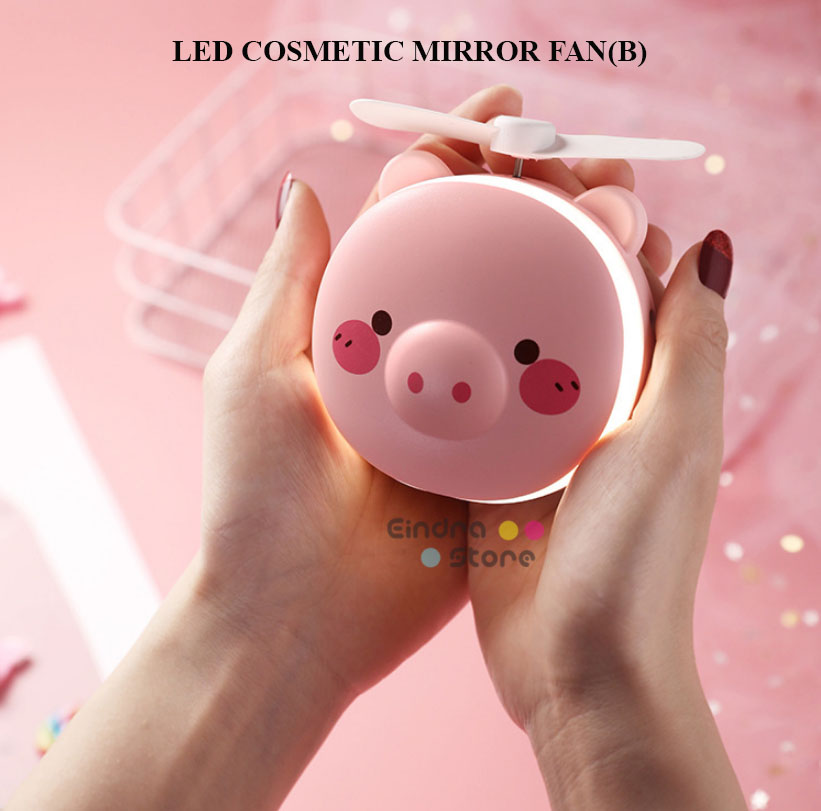 LED Cosmetic Mirror Fan
