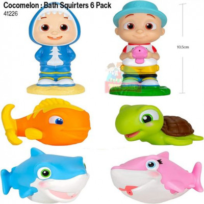 CoComelon : Bath Squirters 6 Pack-41226