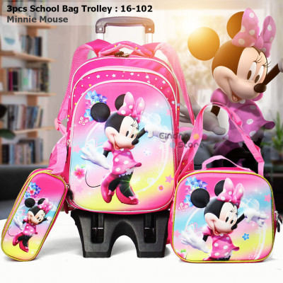 3pcs School Bag Trolley : 16-102