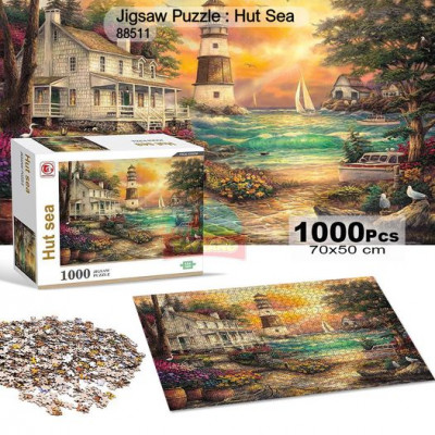 Jigsaw Puzzle : Hut Sea-88511
