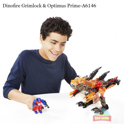 Transformers : Dinofire Grimlock & Optimus Prime - A6146