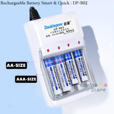 Rechargeable Battery Smart & Quick : DP-B02