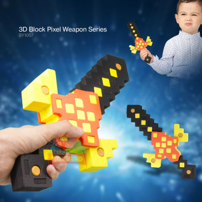 3D Block Pixel Weapon Series : SY1057