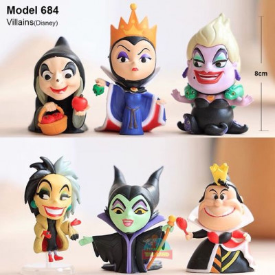 Action Figure Set - Model 684 : Villains (Disney)