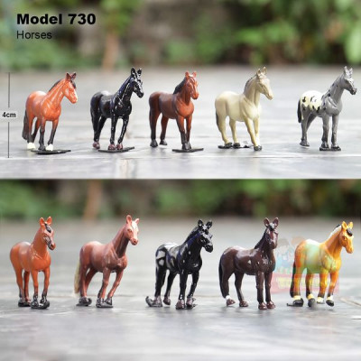 Action Figure Set - Model 730 : Horses