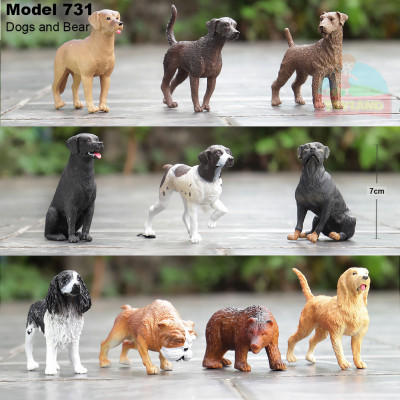 Action Figure Set - Model 731 : Dogs and Bear