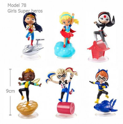 Action Figure Set - Model - 78 Girl Super Hero Set